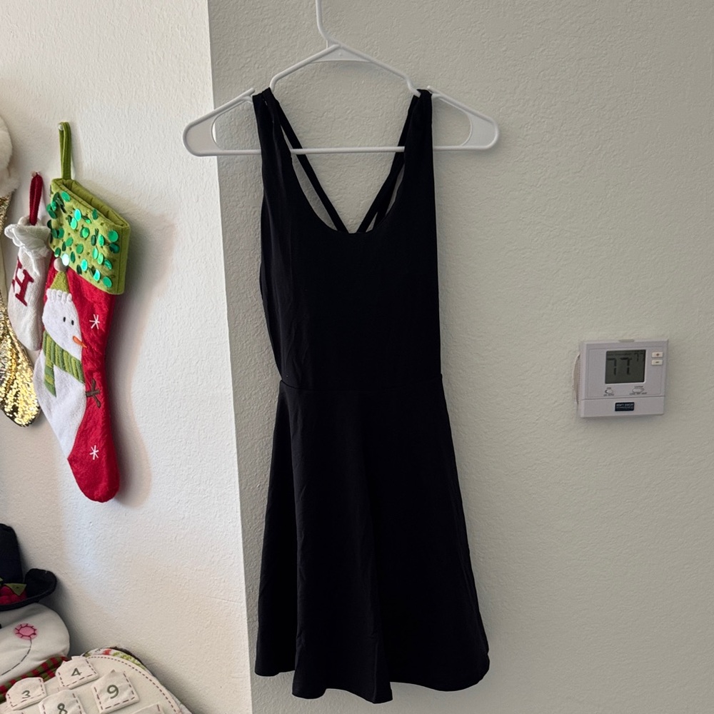 Fabletics Black Backless Dress